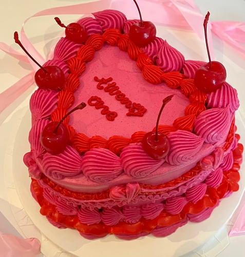 8inch Heart Cake