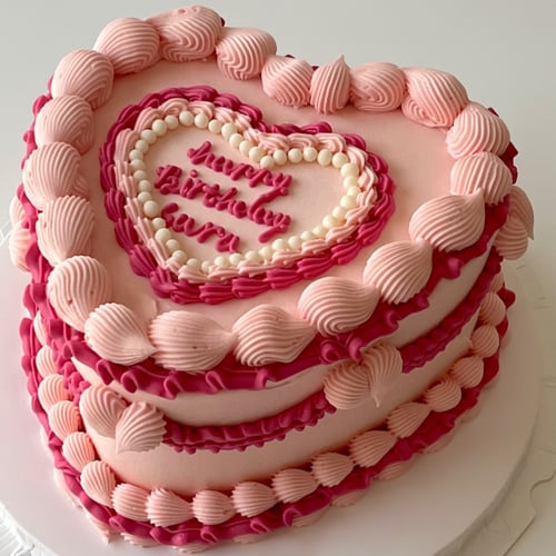 8inch Cream Cheese Heart Cake