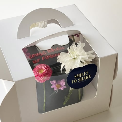 Tall Black Roses Cake