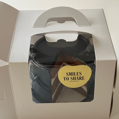 6inch Tall Black Metallic Cake w/Ribbons