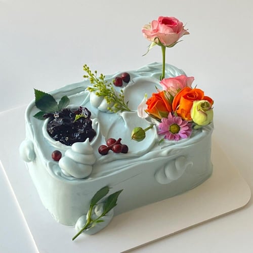 6inch Flowers Cake