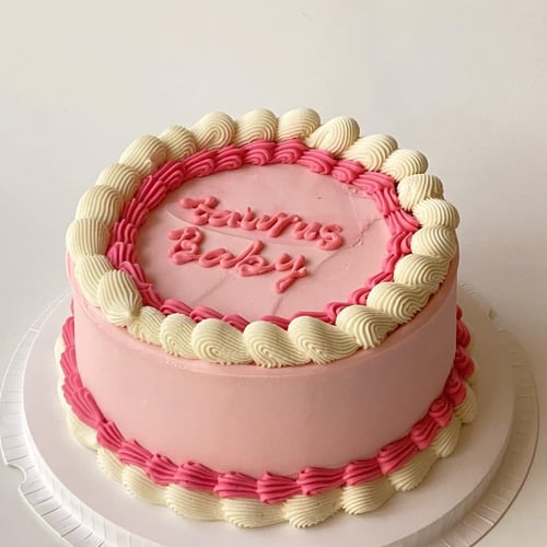 8inches Vanilla Circle Cake