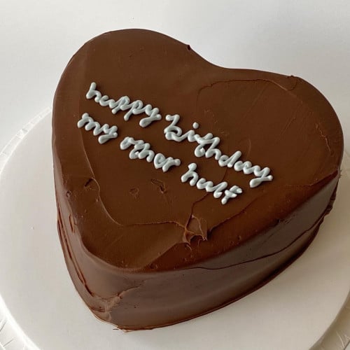 8inches Heart Chocolate Ganache