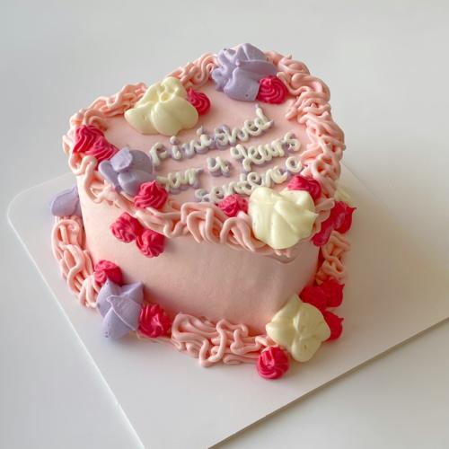 Mermaid Heart Cake