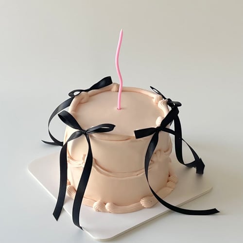 6inch Tall Ribbons Cake