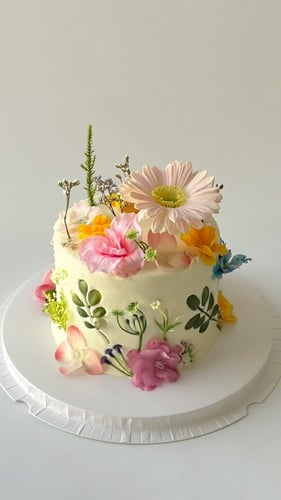 Tall flowers Spring Cake