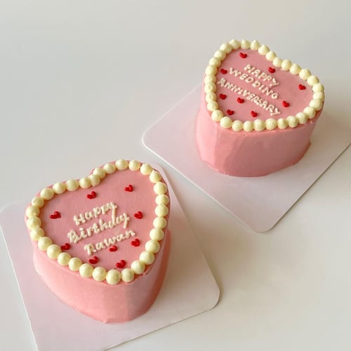 6inch Mini Heart Cake Cream Cheese