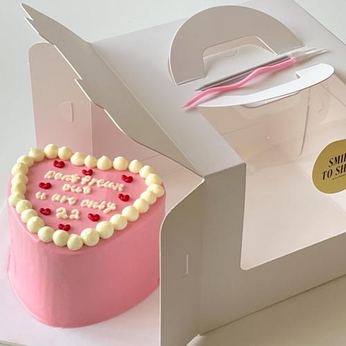 6inch Mini Heart Cake Cream Cheese