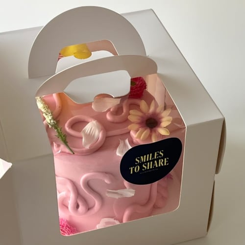 6inch Tall Flowers Cake