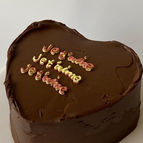 8inches Heart Chocolate Ganache