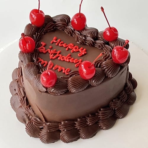 6inch Mini Chocolate Ganache Heart Cake
