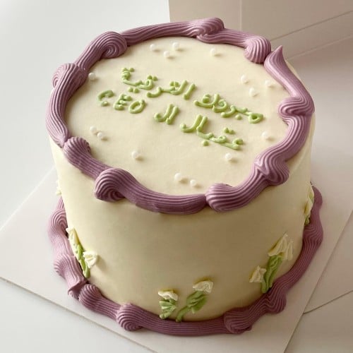 6inch Tall Flowers Cake