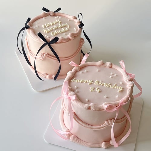 6inch Tall Ribbons Cake