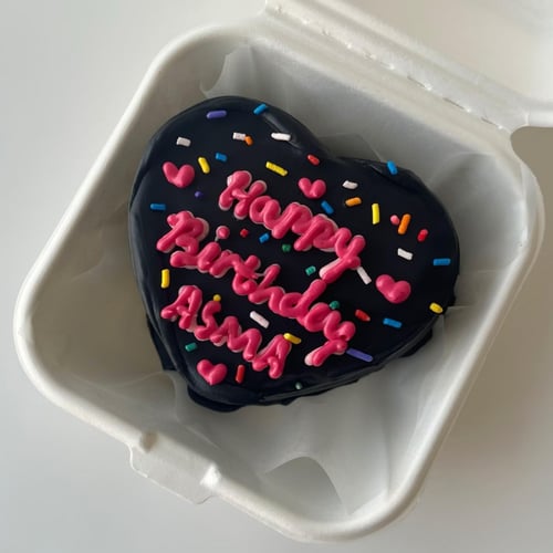 Lunchbox Black Heart w/Sprinkles