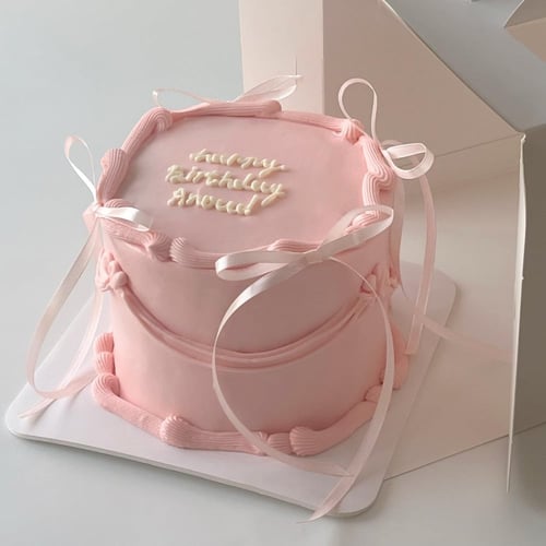 6inch Tall Ribbons Cake