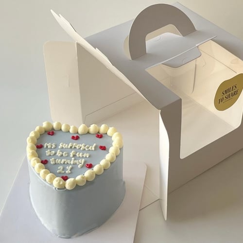 6inch Mini Heart Cake Cream Cheese