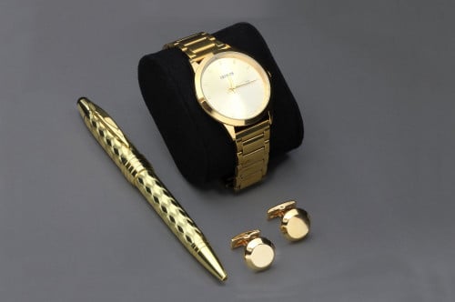 طقم قريفون ( ساعة + قلم + كبك )