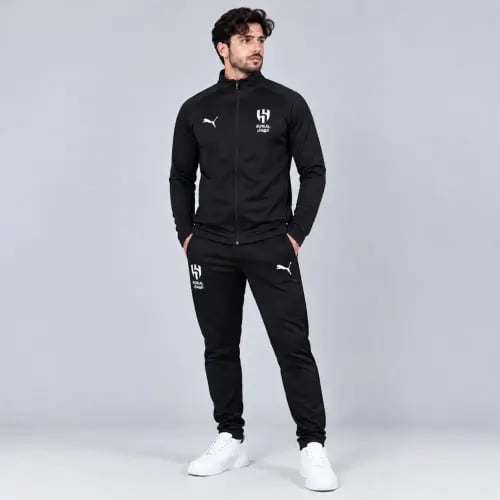 طقم الهلال الرياضي الاسود 2026/27 – سويتر وبنطال