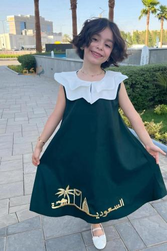 فستان السعوديه بشكل جديد اليوم الوطني السعودي ال 9...