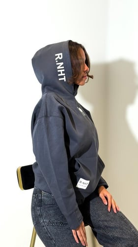 هودي دبل كاب Navy Double Cap Hoodie