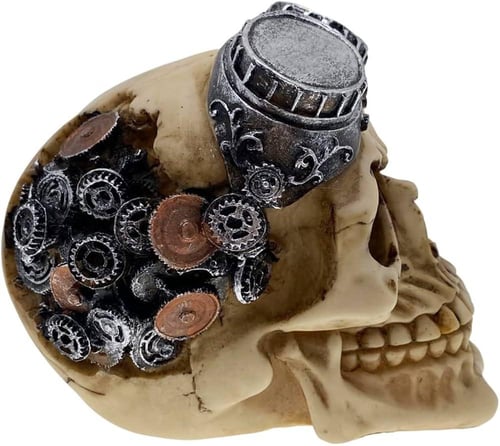 تخف لتزيين اخواض السمك على شكل جمجمه