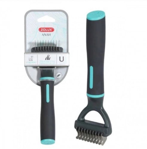 زولكس مشط حديد 10 أسنان مع شفرات للكلاب