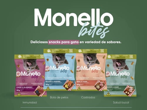 مكافأت جافه من مونيلو نكهات مختلفه 80 جرام