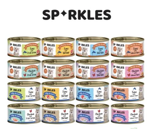 معلبات سباركليز بنكهات مختلفه 80g