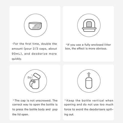 M-PETS معطر لرمل القطط روائح متعددة 450 ملل