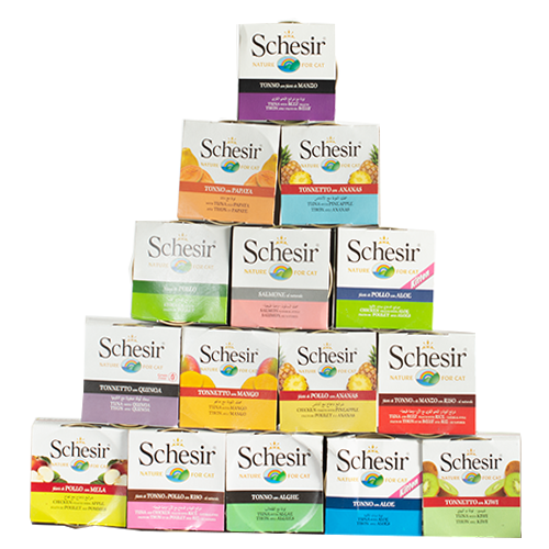 شيزر بكج معلبات طعام رطب للقطط منوعة 1x24
