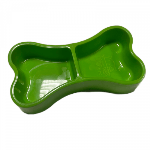 وعاء مزدوج للأكل والماء حجم صغير