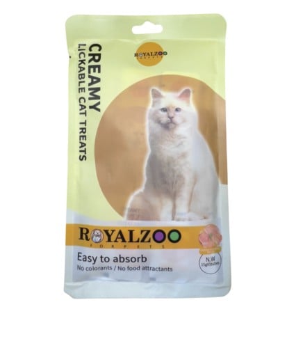 رويال زوو مكافاة سائلة بنكهة الدجاج للقطط 15x5غ