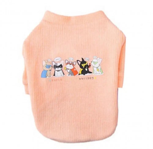 سترة حيوانات أليفة محبوكة للقطط والكلاب لون برتقال...