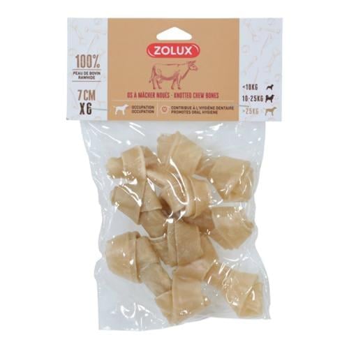 زولكس مكافآت عظم مضغ للكلاب 7سم* 6 حبات