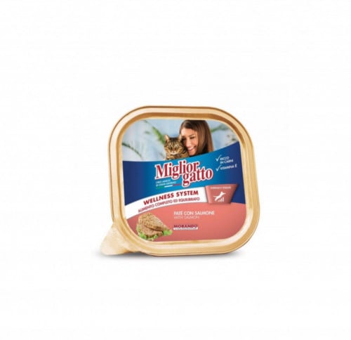 موراندو طعام رطب للقطط بنكهة السلمون 100 جرام