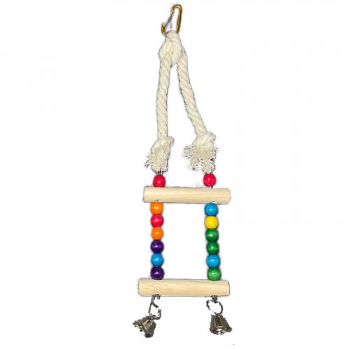 لعبة وارجوحة للطيور مزودة بجرس