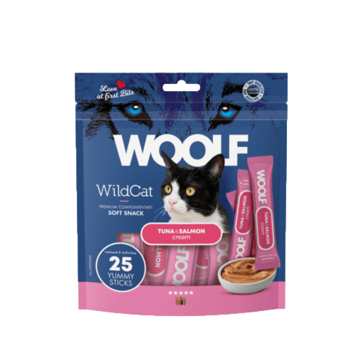 مكافأت وولف كريمي بالتونة وسلمون 25 قطعه