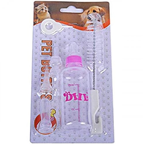 رضاعه صغيره الحيوانات الأليفة مع فرشاة تنظيف للقطط...