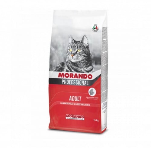 موراندو طعام جاف للقطط بنكهة اللحم البقري والدجاج...