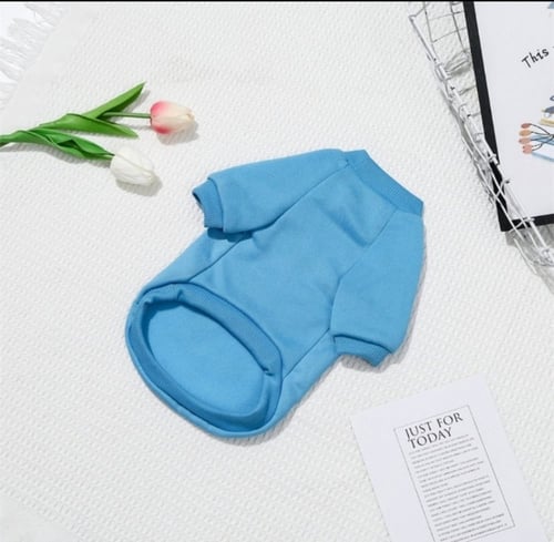 سترة حيوانات أليفة محبوكة للقطط والكلاب لون ازرق