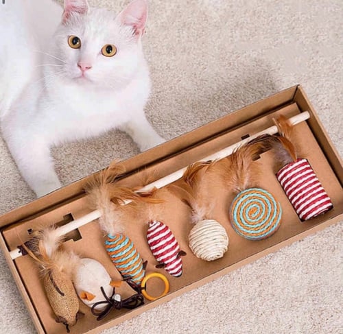 كرتون الاهداء سنارة تفاعلية - مجموعة العاب خدش متن...