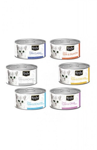 كت كات بكج معلبات طعام رطب للقطط منوعة 24x80g