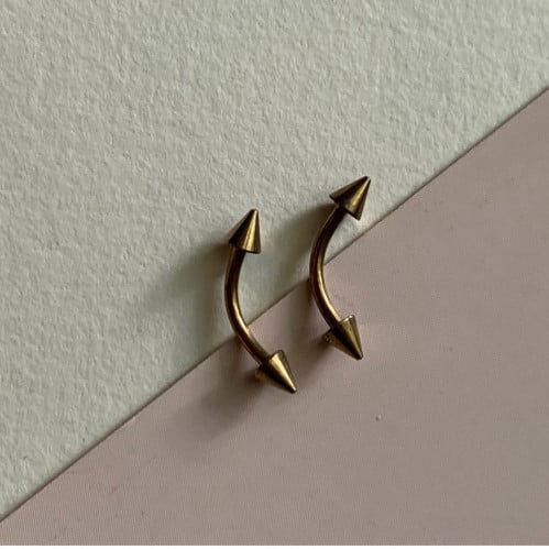 بيرسنق حواجب ذهبي سبايك