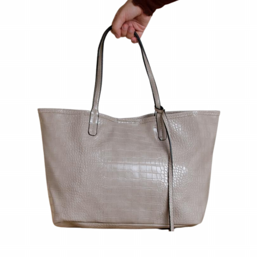 Crocodile tote bag -khaki