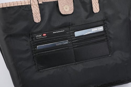 python tote bag - taupe