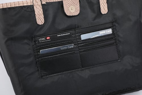 python tote bag - black