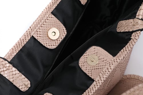 Crocodile tote bag -red