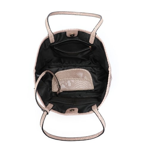 python tote bag - light grey