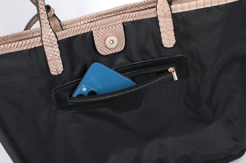 python tote bag - ocean