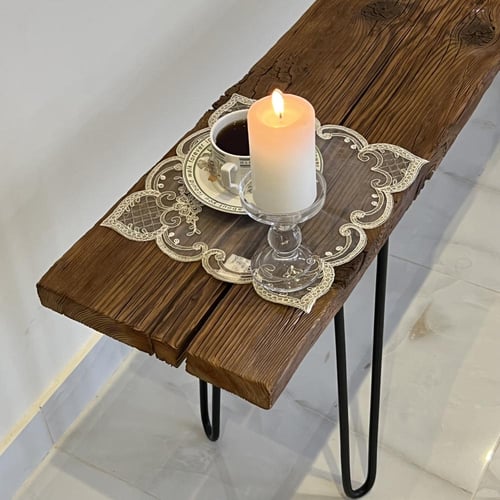 طاوله خشب عتيقه خشبل قديم معالج بمراحل